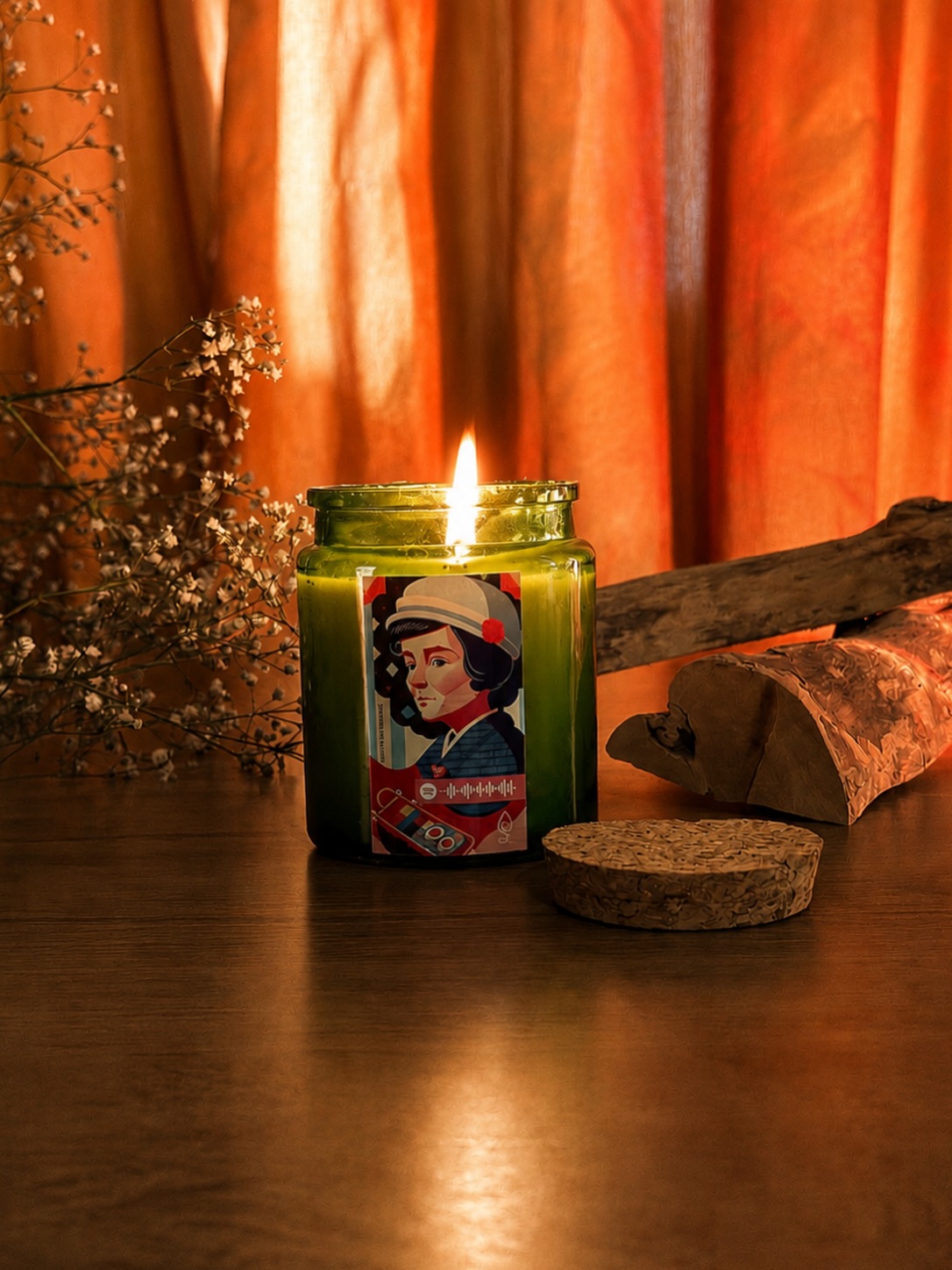 Vela aromática Colcha de Retalhos, coleção Casa de Vó